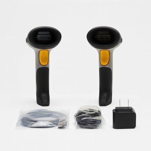 Set of 2 Handheld Barcode Scanner Bundle – With Cables & Power Adapter - Picture 3 of 3